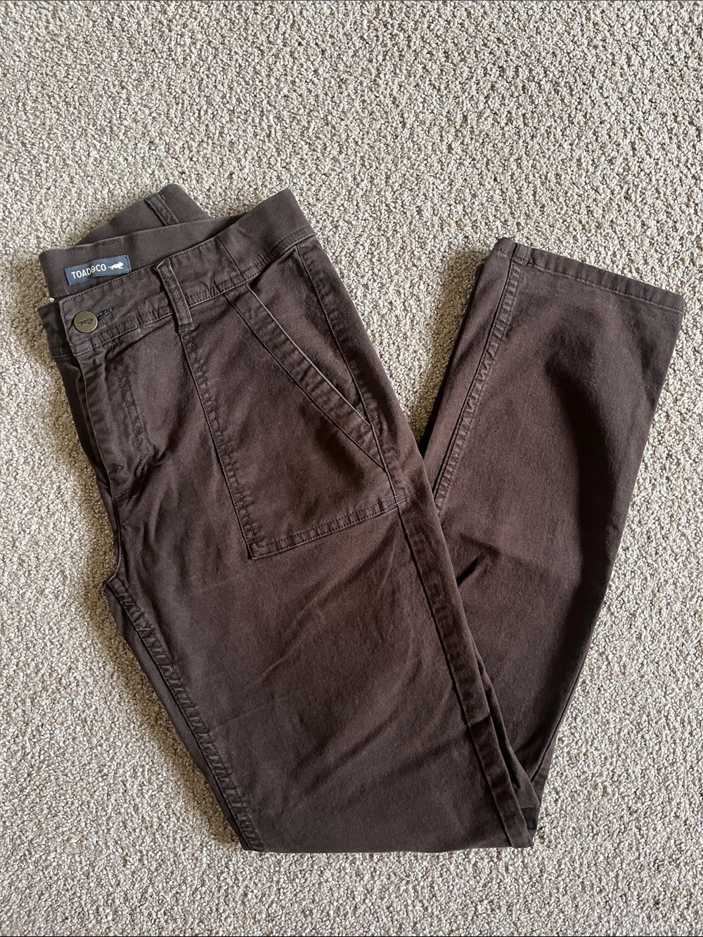 Toad&Co Dark Brown Women’s Casual Straight Pants